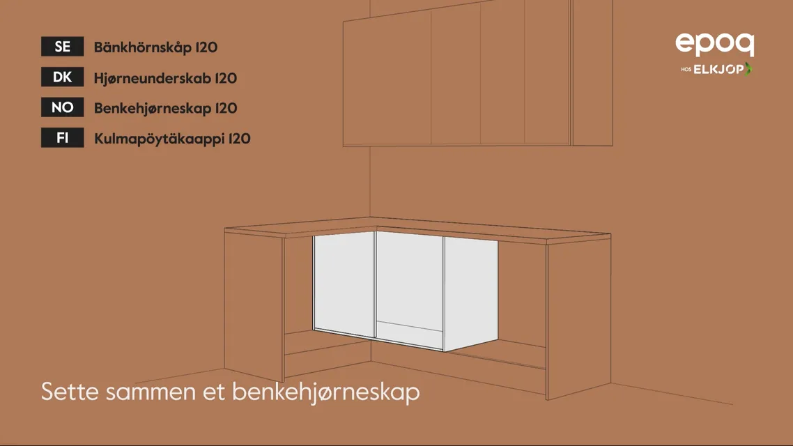 Epoq 04. Sette sammen et benkehjørneskap