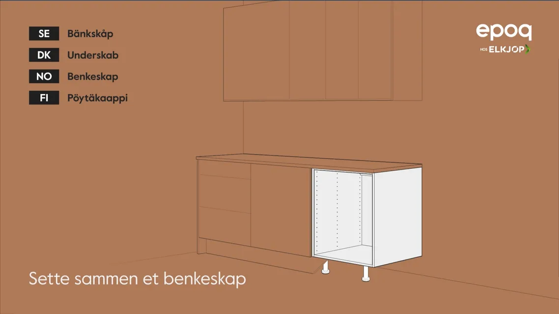 Epoq 02. Sette sammen et benkeskap